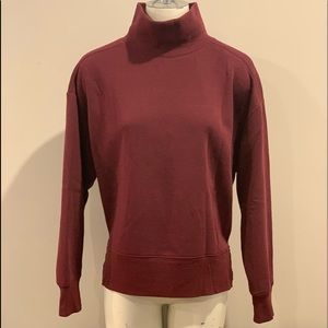 Maroon high neck sweater